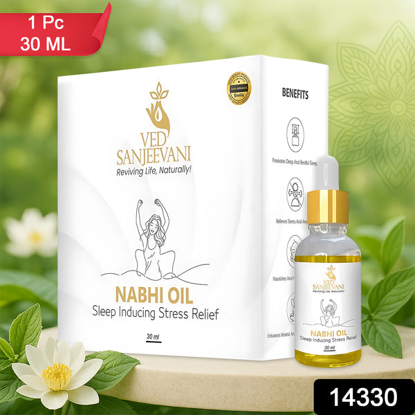 Ved Sanjeevani Nabhi Oil Sleep Inducing Stress Relief (30ml  1 Pc) - Trendex