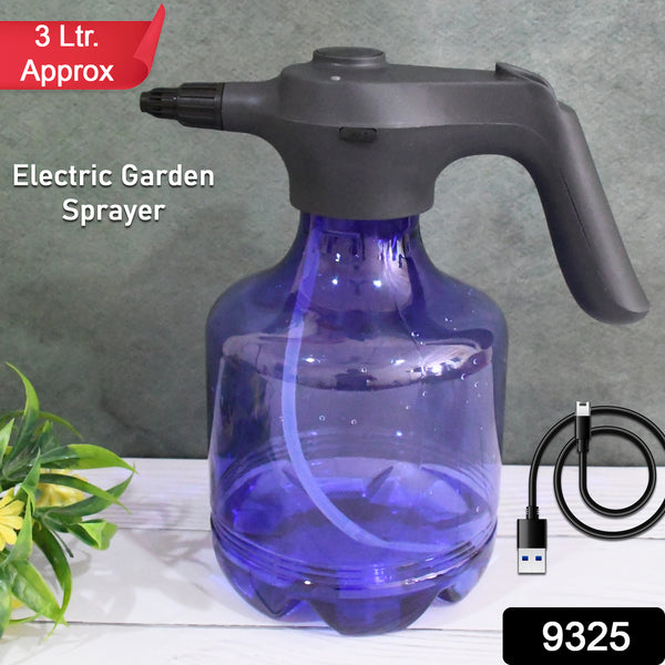 9325 Electric Spray Bottle 3l Garden Sprayer Automatic Watering Can Rechargeable Battery Powered Sprayer For Garden Fertilizing (1pc 3ltr.) - Trendex