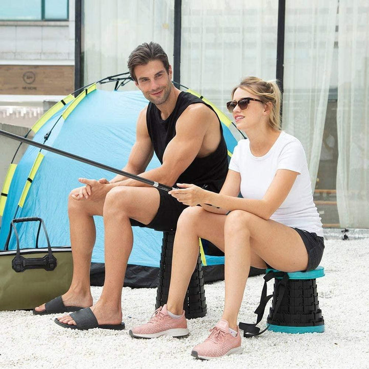 2501 Foldable Height Adjusting Stool Space Saving Telescopic Stool - Trendex
