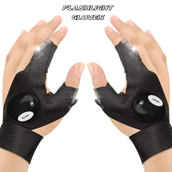 Led Flashlight Gloves Gifts For Men (Hand Gloves Light  1 Pair) - Trendex