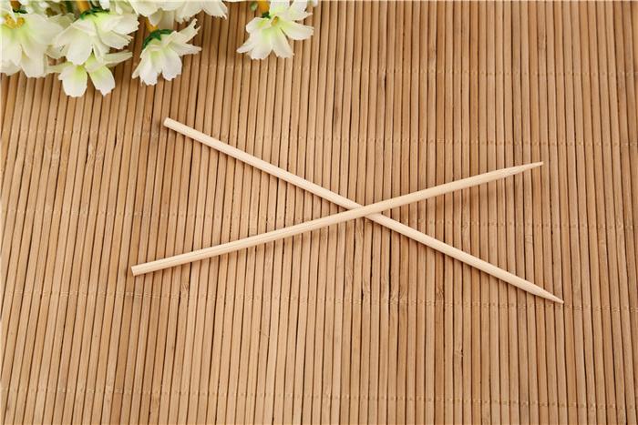 1100 Camping Wooden Color Bamboo Bbq Skewers Barbecue Shish Kabob Sticks Fruit Kebab Meat Party Fountain Bamboo Bbq Sticks Skewers Wooden (20cm) - Trendex