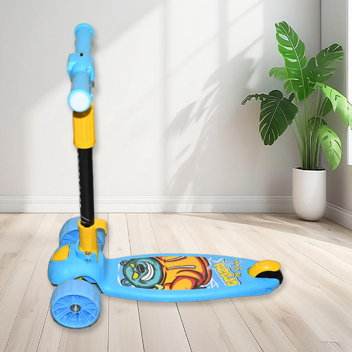 Jumbo Scooter For Kids 2 Wheels Steel Frame Large Foldable  Height Adjustable - Trendex