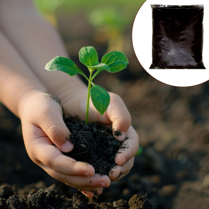 Organic Vermicompost Black Soil For Plants Health Manure (1 Kg Approx) - Trendex