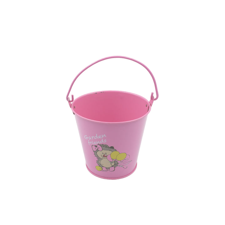 9274 Small Metal Buckets With Handles Bucket Plant Kids Pot Plant Succulents Metal Flower Bucket Metal Candy Bucket Ice Bucket Bucket Metal Succulent Flower Pot Creativity (1 Pc) - Trendex