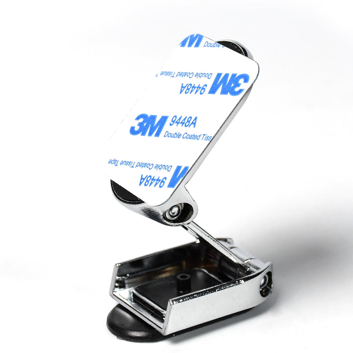 6102 360 Degree Rotating Magnetic Car Phone Holder  Metal Folding Car Phone Holder  New Alloy Folding Magnetic Car Phone Holder (Pack Of 1) - Trendex