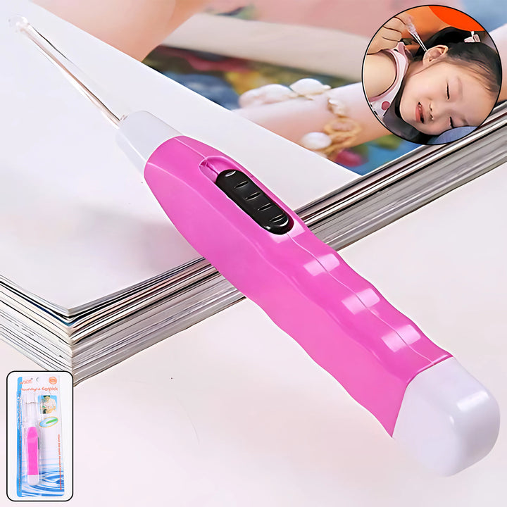 Pink Led Flashlight Earpick With Tweezer (1 Pc) - Trendex