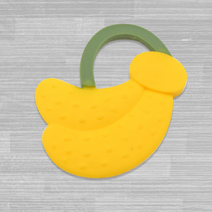 Baby Silicone Teether Fruit Teether For Toddlers100 Food Grade Silicone Teether Non-toxic  Latex Free Suitable For Kids Above 3 Months - Grapes Banana Watermelon (1 Pc ) - Trendex