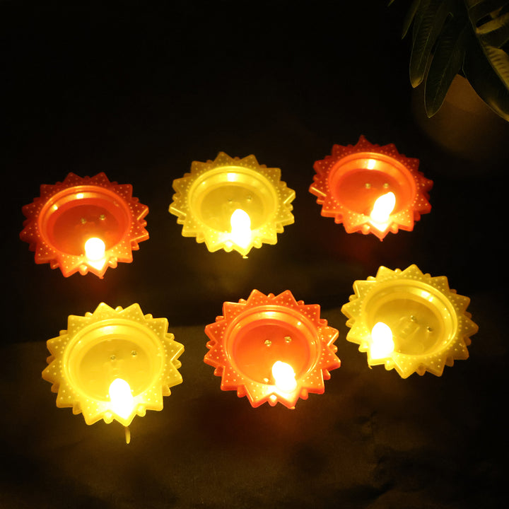 Water Sensor Led Diya Set (6 Pc) - Trendex