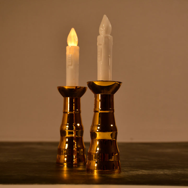6560 2pcs Led Candle Light Candles Flameless Lamp Indoor Window Decoration Wedding Party Decor Light - Trendex