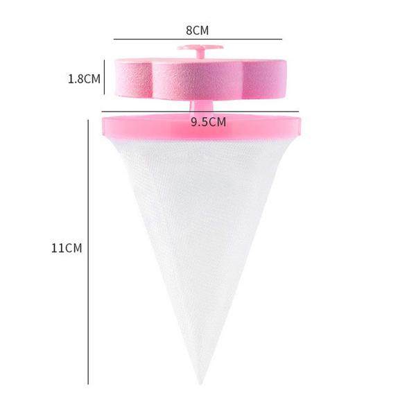 1446 Washing Machine Floating Filter Lint Mesh Bag Net Pouch Hairlint Catcher - Trendex