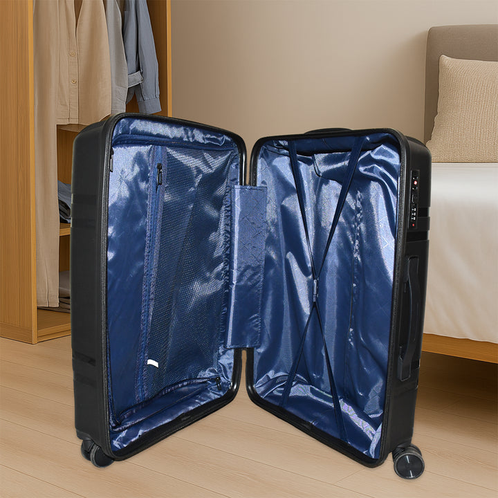 Mix Color Hard-shell Luggage Trolley 4-pc (Set) - Trendex
