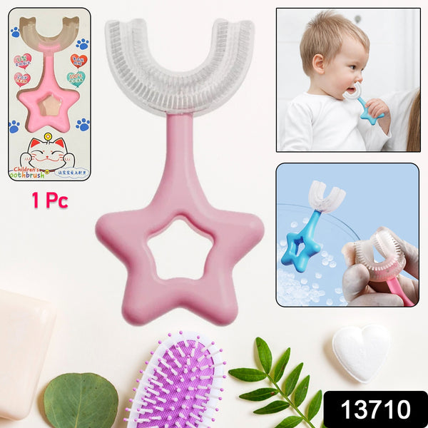 Star  U-shape Silicone Manual Toothbrush (1 Pc) - Trendex