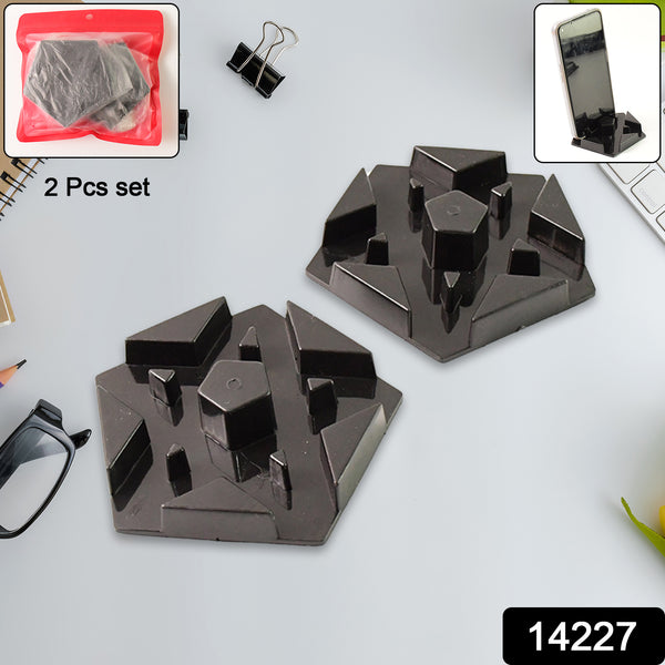 Multi-angle Plastic Mobile Phone Stand Holder (2 Pc  Mix Color) - Trendex