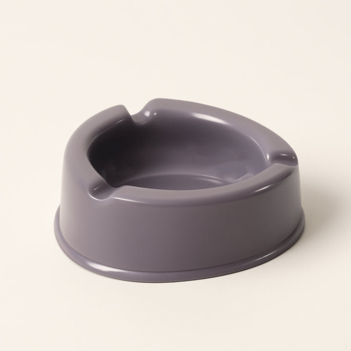 Oblivion Durable Plastic Ashtray With Wide Bowl And Triple Cigarette Holder Slots (1 Pc) - Trendex
