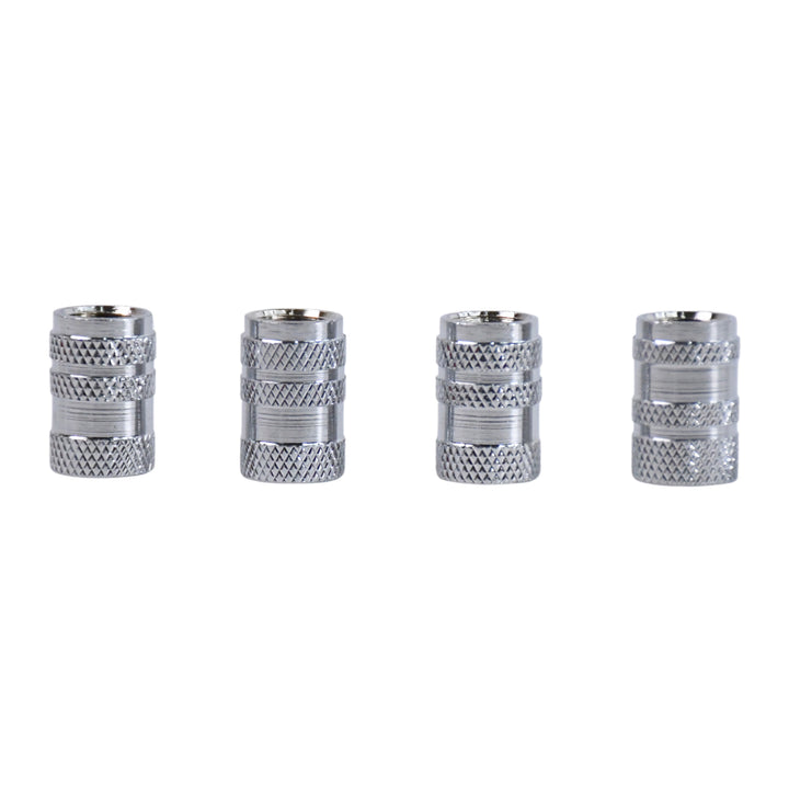 Tire Valve Stem Caps Fit For Genesis Cars. Air Valve Caps Suit For Most Car Truck Suv Wheel Accessories 4pcs Silver. - Trendex