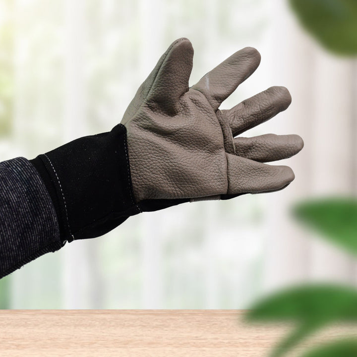 Gloves Gardening Gloves For Men Women Leather Gloves Heavy Duty Gloves (1 Pair) - Trendex