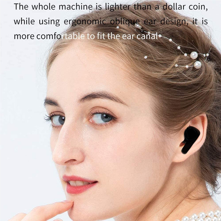 6705 Earphones With Touch Control Black Bluetooth M12 Max  Wireless Technology Stereo Sound Made With High-end Material - Trendex