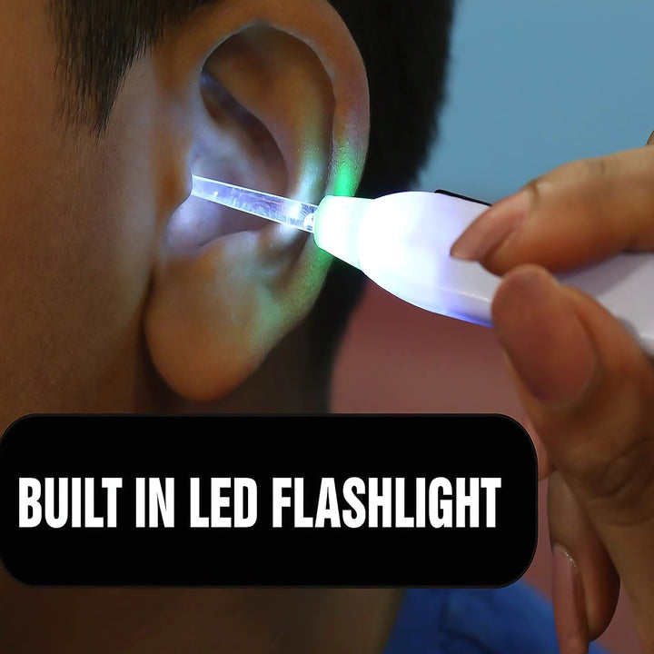 Pink Led Flashlight Earpick With Tweezer (1 Pc) - Trendex