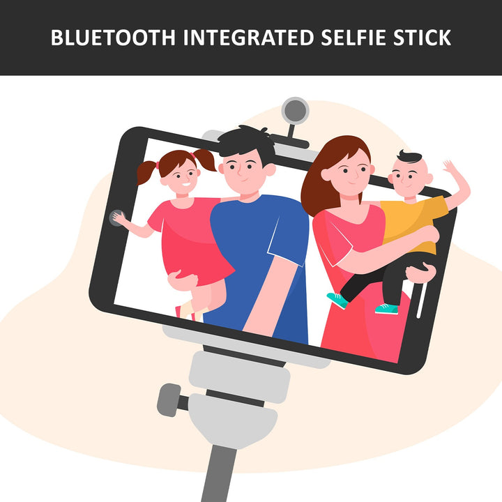 6401 Bluetooth Selfie Stick Portable Phone Tripod Stand For Mobile - Trendex
