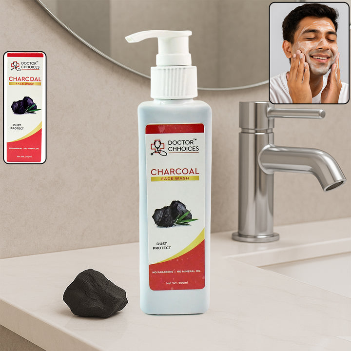 Doctor Chhoices Charcoal Face Wash  200ml (1 Pc) - Trendex