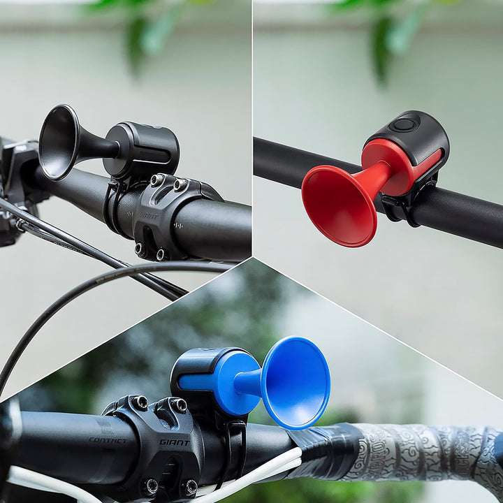 8590 Bicycle Air Horn Loud - 120db 1 Sound Mode Electronic Bicycle Bellsuper Electric Horn With Long Standby Button Battery Operatedipx4 Waterproof Loud Bell For Adults - Trendex