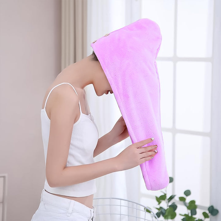 1408 Quick Turban Hair-drying Absorbent Microfiber Toweldry Shower Caps - Trendex