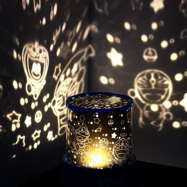 Led Projector Night Light Amazing Lamp 3 Battery Operated Lamps Rotation With The Music Function Master For Kids Bedroom Home Decoration Nightromantic Gift (Battery Not Included  1 Pc) - Trendex