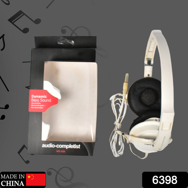 6397 Fold Able Stereo Headphones For Mobiles Dj Style High-performance Headphones Wired Headphones With Mic On-ear Headphones (1pc) - Trendex