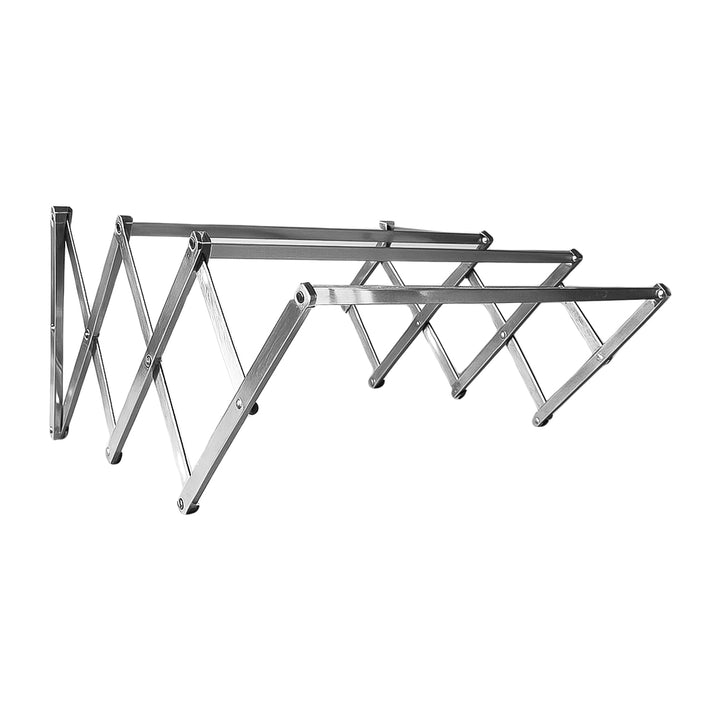 Stainless Steel Wall-mounted Folding Clothes Drying Rack - Trendex