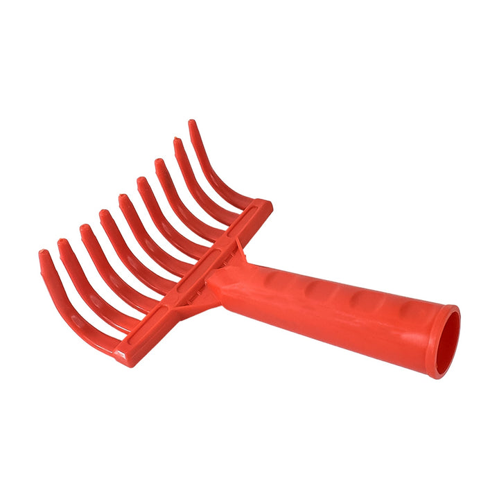Heavy Duty Plastic Garden Hand Rake  9-tooth Cultivator Tool (1 Pc) - Trendex
