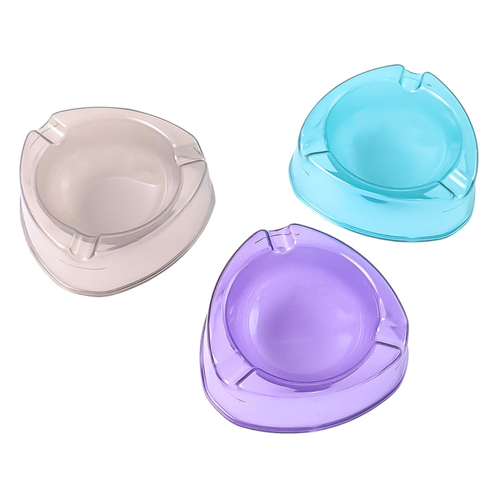 Oblivion Transparent Plastic Ashtray (Mix Color  1 Pc) - Trendex