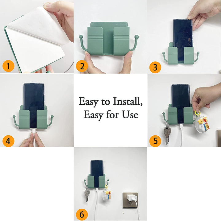 6201 1 Pc Wallmount Mobile Stand With Hook Design Used In All Kinds Of Places Including Household And Many More As A Hanging Support For Cloths And Stuffs Purposes. - Trendex