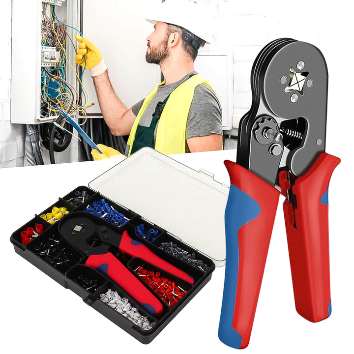 Wire Ferrule Kit With 1200pcs Wire End Ferrules  Crimper Plier - Trendex