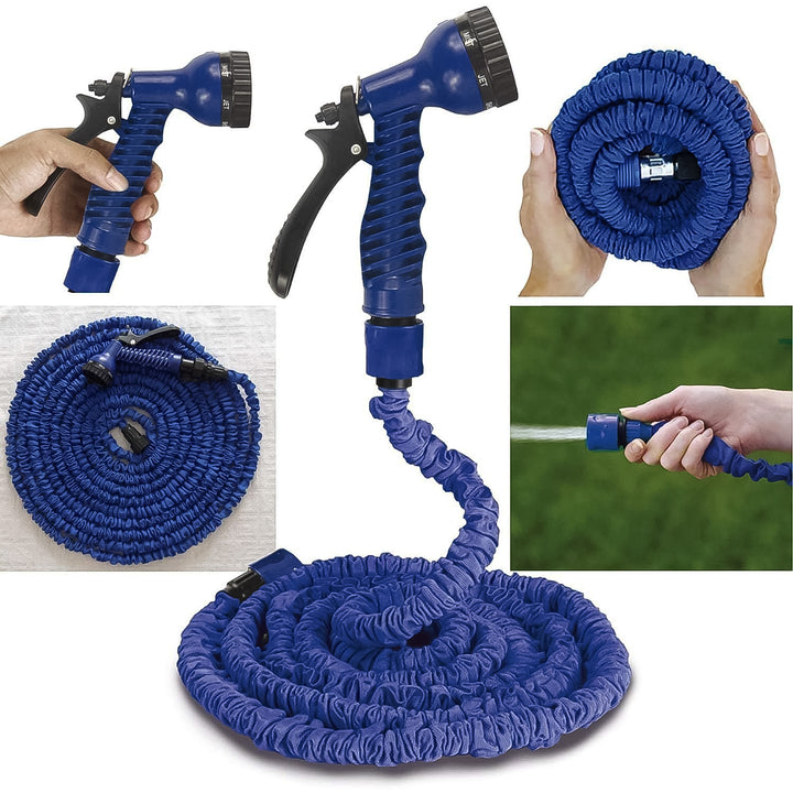 Expandable Magic Garden Hose With Spray Gun Approx 4 Metre Pipe (1 Set  Mix Color) - Trendex