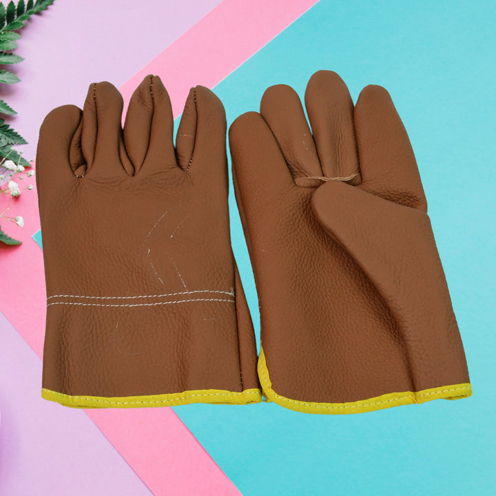 Gloves Gardening Gloves For Men Women Leather Gloves Heavy Duty Gloves (1 Pair) - Trendex