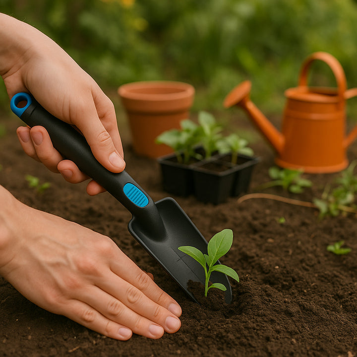 Plastic Heavy Duty Garden Hand Trowel With Measurement Marks (1 Pc) - Trendex