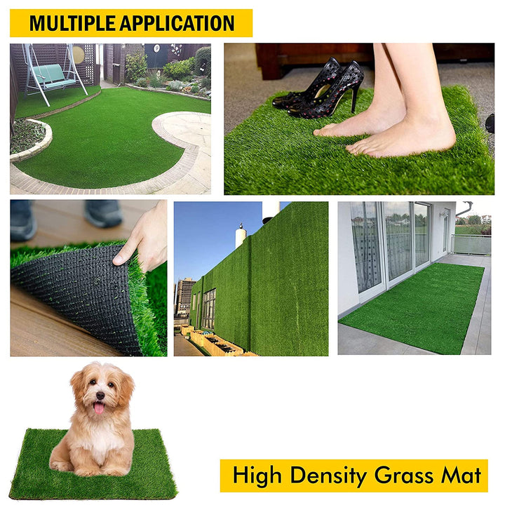0612 Artificial Grass For Balcony Or Doormat Soft And Durable Plastic Turf Carpet 58x38cm - Trendex