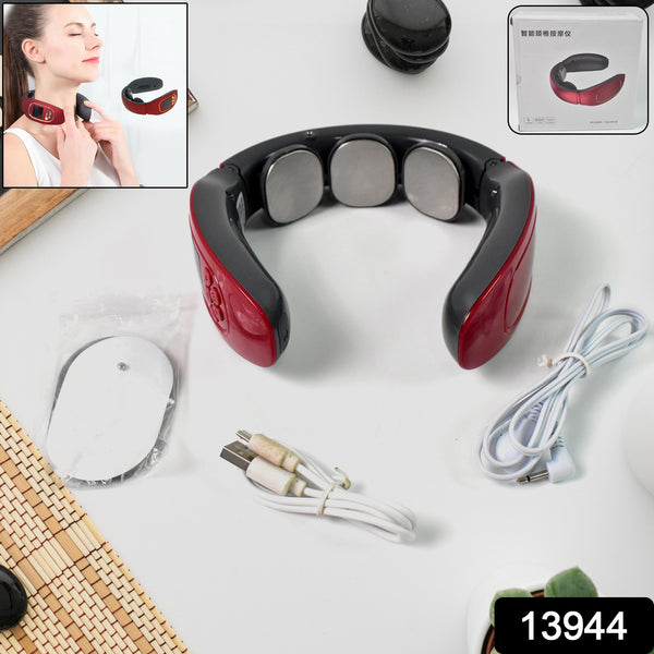 3 Heads Smart Electric Neck And Back Pulse Massager (1 Pc) - Trendex