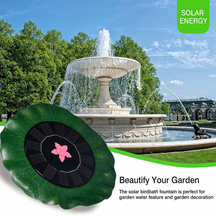 Decorative Solar-powered Floating Water Fountain Pump - Trendex