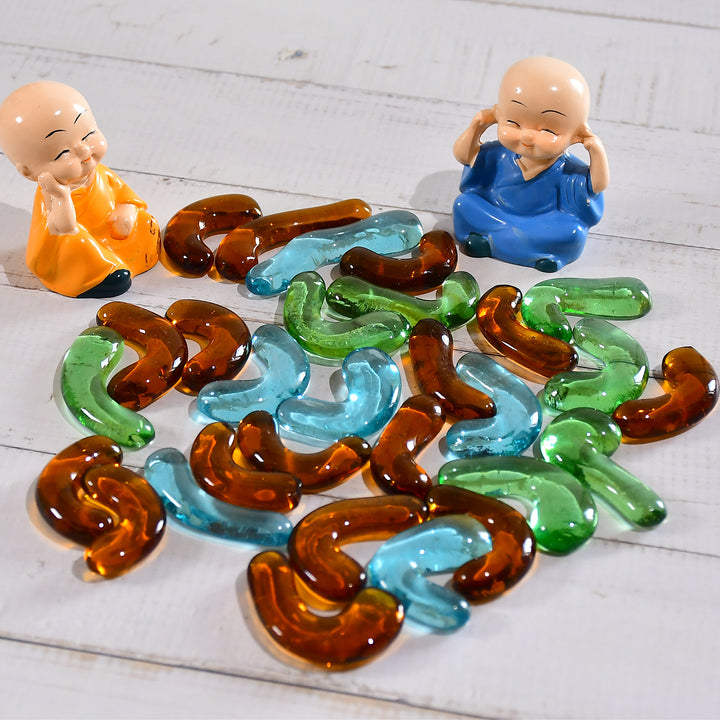 4011 Glass Gem Stone Flat Round Marbles Pebbles For Vase Fillers Attractive Pebbles For Aquarium Fish Tank. - Trendex