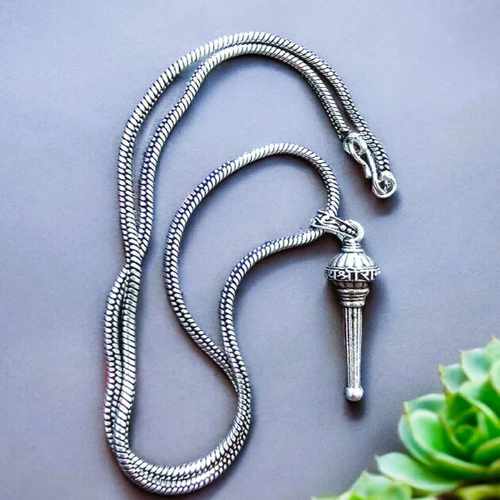 Lord Hanuman Gada Pendant With Chain (1 Pc) - Trendex
