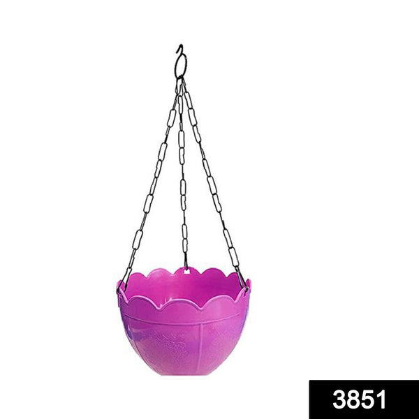 3851 Flower Pot Plant With Hanging Chain For Houseplants Garden Balcony Decoration - Trendex