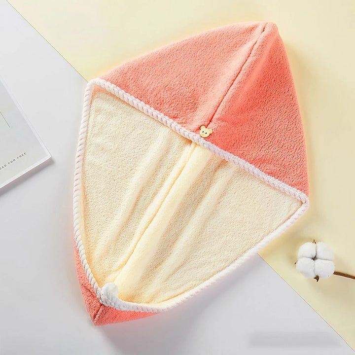 Hair Drying Magic Hair Cap Towel Wrap For Women Bath Towels (1 Pc) - Trendex