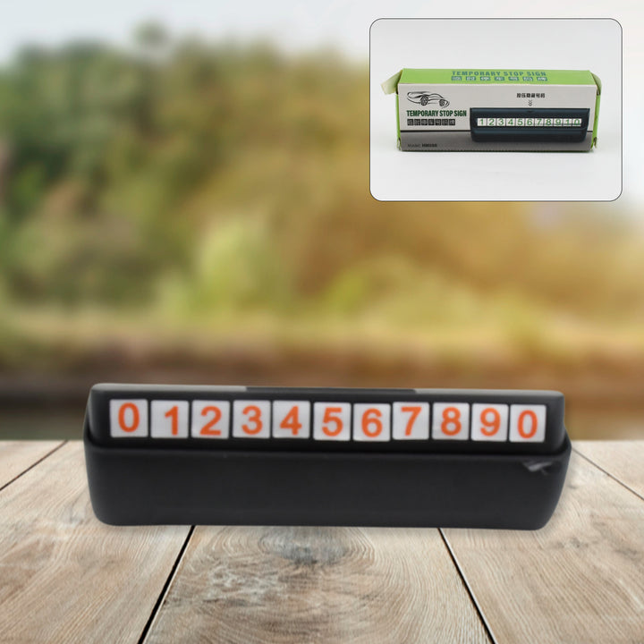Temporary Car Parking Mobile Number Display With Magnetic Numbers Stickers (1pc) - Trendex