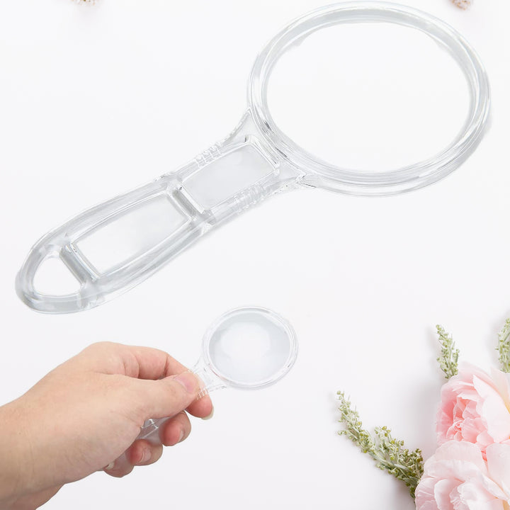 Handheld Plastic Magnifying Glasses (1 Pc  55 Mm) - Trendex