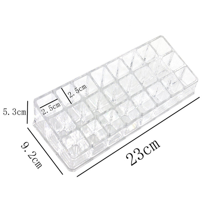 6093 Acrylic Multi Purpose Lipstick Cosmetics Stand Display Holder 24 Section - Trendex