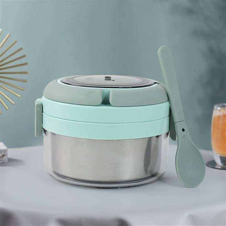 Ganesh Tiara 400ml Stainless Steel Insulated Lunch Box With Leakproof Lid  Folding Spoon - Trendex