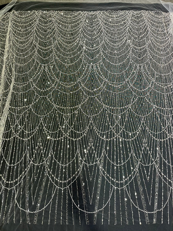 Embroidered Lace Fabric For Evening Dress - Trendex