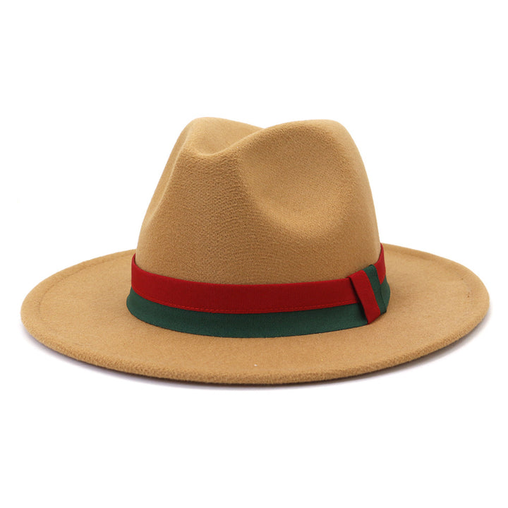 Big Brim British Style Woolen Jazz Top Hat - Trendex