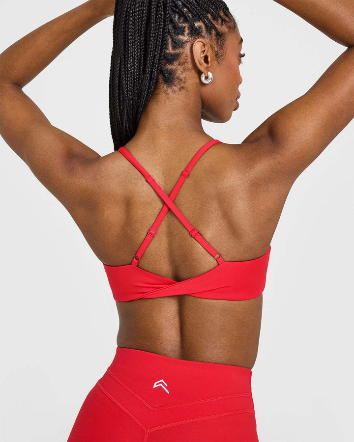 Sports Collar Cross Twist Strap Fitness Yoga Double-sided Brocade Vest - Trendex